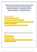 CINTAS SSR CERTIFICATION EXAM 2025 ACTUAL EXAM  QUESTIONS AND CORRECT DETAILED ANSWERS  &lpar;VERIFIED ANSWERS&rpar; ALL ANSWERED &lbrace;39 Q & A&rcub;  ALREADY GRADED A&plus; &vert; GUARANTEED PASS 