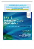 TEST BANK FOR HAM'S PRIMARY CARE GERIATRICS&colon; A CASE-BASED APPROACH 7TH EDITION