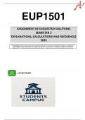 EUP1501 Assignment 3 &lpar;COMPLETE QUESTIONS & ANSWERS&rpar; Year Module 2025 - DUE 19 SEPTEMBER  2025