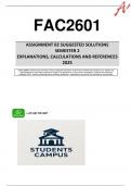 FAC2601 TEST 2 &lpar;COMPLETE QUESTIONS & ANSWERS&rpar; SEMESTER 2 2025 - DUE 18 SEPTEMBER  2025