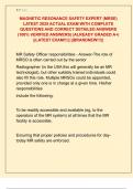 MAGNETIC RESONANCE SAFETY EXPERT &lpar;MRSE&rpar;  LATEST 2025 ACTUAL EXAM WITH COMPLETE  QUESTIONS AND CORRECT DETAILED ANSWERS  &lpar;100&percnt; VERIFIED ANSWERS&rpar; &vert;ALREADY GRADED A&plus;&vert;  &vert;&vert;LATEST EXAM&excl;&excl;&excl;&vert;&vert; &vert;&vert;BRANDNEW&excl;&excl;&excl;&vert;&vert; 