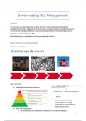 Uitgebreide Samenvatting Risk Management