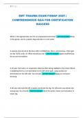 EMT TRAUMA EXAM FISDAP 2025 &vert; COMPREHENSIVE Q&A FOR CERTIFICATION SUCCESS