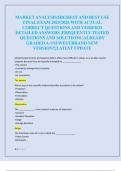 MARKET ANALYSIS&sol;HIGHEST AND BEST USE  FINAL EXAM 2025&sol;2026 WITH ACTUAL  CORRECT QUESTIONS AND VERIFIED  DETAILED ANSWERS &vert;FREQUENTLY TESTED  QUESTIONS AND SOLUTIONS &vert;ALREADY  GRADED A&plus;&vert;NEWEST&vert;BRAND NEW  VERSION&excl;&excl;&vert;LATEST UPDATE 