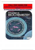 TEST BANK FOR LEHNINGER PRINCIPLES OF BIOCHEMISTRY EIGHTH EDITION