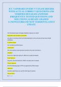 ICC VAPOR RECOVERY VT EXAM 2025&sol;2026  WITH ACTUAL CORRECT QUESTIONS AND  VERIFIED DETAILED ANSWERS  &vert;FREQUENTLY TESTED QUESTIONS AND  SOLUTIONS &vert;ALREADY GRADED  A&plus;&vert;NEWEST&vert;BRAND NEW VERSION&excl;&excl;&vert;LATEST  UPDATE