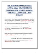 S95 Personal Exam Questions and Answers 100&percnt; Guaranteed Pass&period;