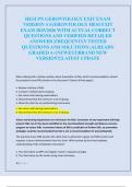HESI PN GERONTOLOGY EXIT EXAM  VERSION 4 &sol;GERONTOLOGY HESI EXIT  EXAM 2025&sol;2026 WITH ACTUAL CORRECT  QUESTIONS AND VERIFIED DETAILED  ANSWERS &vert;FREQUENTLY TESTED  QUESTIONS AND SOLUTIONS &vert;ALREADY  GRADED A&plus;&vert;NEWEST&vert;BRAND NEW  VERSION&excl;&excl;&vert;LATEST UPDATE