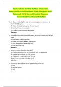 Mercury Gate Verified Multiple Choice and  Conceptual Actual Emended Exam Questions With  Reviewed 100&percnt; Correct Detailed Answers  Guaranteed Pass&excl;&excl;Current Update 