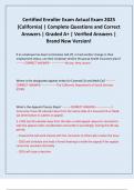 Certified Enroller Exam Actual Exam 2025 &lpar;California&rpar; &vert; Complete Questions and Correct Answers &vert; Graded A&plus; &vert; Verified Answers &vert; Brand New Version&excl;