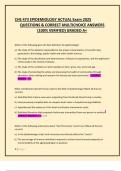 CHS 473 EPIDEMIOLOGY ACTUAL Exam 2025  QUESTIONS & CORRECT MULTICHOICE ANSWERS   &lpar;100&percnt; VERIFIED&rpar; GRADED A&plus; 