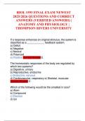 BIOL 1593 FINAL EXAM NEWEST 2025&sol;2026 QUESTIONS AND CORRECT ANSWERS &lpar;VERIFIED ANSWERS&rpar; &vert; ANATOMY AND PHYSIOLOGY &vert; THOMPSON RIVERS UNIVERSITY