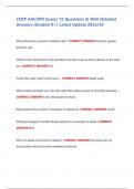 CCRP AACVPR Exam&sol; 72 Questions & Well Detailed  Answers &lpar;Graded A&plus;&rpar; Latest Update 2025&sol;26 