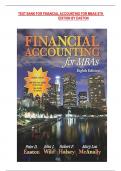 TEST BANK FOR FINANCIAL ACCOUNTING FOR MBAS 8TH  EDITION BY EASTON