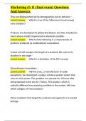 Marketing ch 11 &lpar;final exam&rpar; Questions And Answers&period;docx