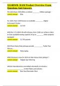 SS24RWB- RAM Product Overview Exam Questions And Answers&period;docx