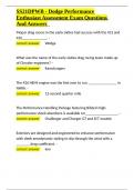 SS21DPWB - Dodge Performance Enthusiast Assessment Exam Questions And Answers&period;docx