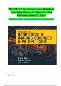 TEST BANK for Introduction to Radiologic  & Imaging Sciences & Patient Care 8th  Edition by Arlene M&period; Adler  ALL CHAPTERS 1-26 WITH RATIONALES&vert; A&plus; GRADED