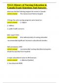 N1121 History of Nursing Education in Canada Exam Questions And Answers&period;docx