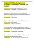 Chapter 3 CNP The Development of Nursing in Canada Review Questions And Answers&period;docx