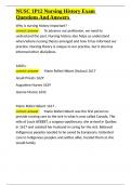 NUSC 1P12 Nursing History Exam Questions And Answers&period;docx