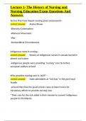 Lecture 1- The History of Nursing and Nursing Education Exam Questions And Answers&period;docx