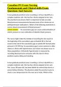 Canadian PN Exam Nursing Fundamentals and Clinical skills Exam Questions And Answers&period;docx