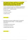 Test Bank for Potter and Perry-s Canadian Fundamentals of Nursing&comma; 7th Edition by Astle Exam Questions And Answers&period;docx