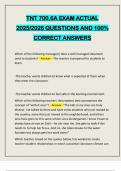 TNT 700&period;6A EXAM ACTUAL 2025&sol;2026 QUESTIONS AND 100&percnt; CORRECT ANSWERS