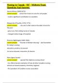 Nursing in Canada - HC - Midterm Exam Questions And Answers&period;docx