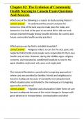 Chapter 02 The Evolution of Community Health Nursing in Canada Exam Questions And Answers&period;docx