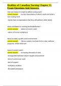 Realities of Canadian Nursing Chapter 15 Exam Questions And Answers&period;docx