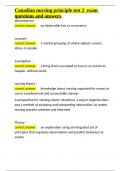 Canadian nursing principle test 2 exam questions and answers&period;docx