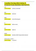 Canadian Nursing abbreviations & acronyms Exam Questions And Answers&period;docx
