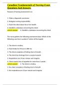 Canadian Fundamentals of Nursing Exam Questions And Answers&period;docx