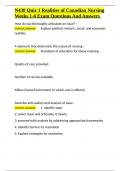 N430 Quiz 1 Realities of Canadian Nursing Weeks 1-6 Exam Questions And Answers&period;docx
