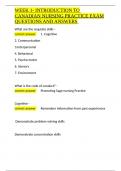 WEEK 1- INTRODUCTION TO CANADIAN NURSING PRACTICE EXAM QUESTIONS AND ANSWERS&period;docx