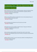 ESTIMATING TEST 1 REVIEW QUESTIONS WITH VERIFIED ANSWERS&period;