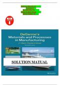 DeGarmos Materials and  Processes in  Manufacturing&comma; 13th  Edition By Black&comma; Ronald  Kohser Chapter 1-42 