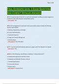 FINAL ESTIMATES LEVEL 1 EXAM QUESTIONS AND CORRECT DETAILED ANSWERS&period;