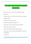 UTA Micro 2460 Exam 2026 Questions and Answers