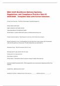 WGU C425 Healthcare Delivery Systems&comma;  Regulations&comma; and Compliance Practice Quiz &num;3  2025&sol;2026 &ndash; Complete Q&A with Correct Answers