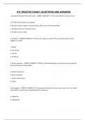 OTL PRACTICE EXAM C QUESTIONS AND ANSWERS