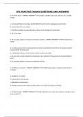 OTL PRACTICE EXAM B QUESTIONS AND ANSWERS
