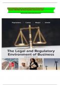 SOLUTION MANUAL FOR The Legal and Regulatory Environment of  Business&comma; 19th Edition By Marisa Pagnattaro&comma; Daniel Cahoy&comma; Julie 