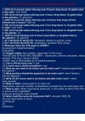 Nursing 185 Exam 1questions with complete answers 100&percnt;