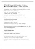 NNAAP Nurse Aide Practice Written Exam Questions With Correct Answers