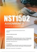 NST1502 Assignment 3 &lpar;ANSWERS&rpar; 2025 - Due 12 August 2025