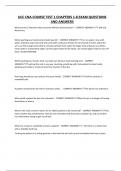UCC CNA COURSE TEST 1 CHAPTERS 1-8 EXAM QUESTIONS AND ANSWERS