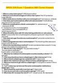 NRSG 206 Exam 1 Questions With Correct Answers
